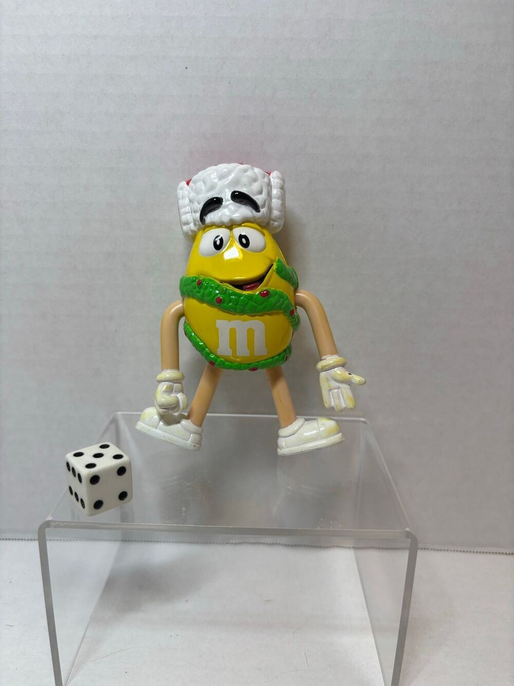 Christmas M&M Yellow  Bendable Body Character Figure